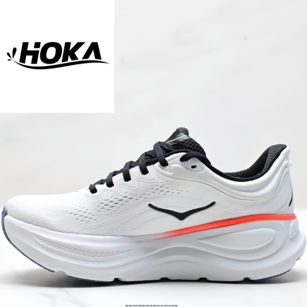 hoka bondi 9ขาวดำ รองเท้าวิ่ง รองเท้ากีฬา ของแท้ 100% แฟชั่น