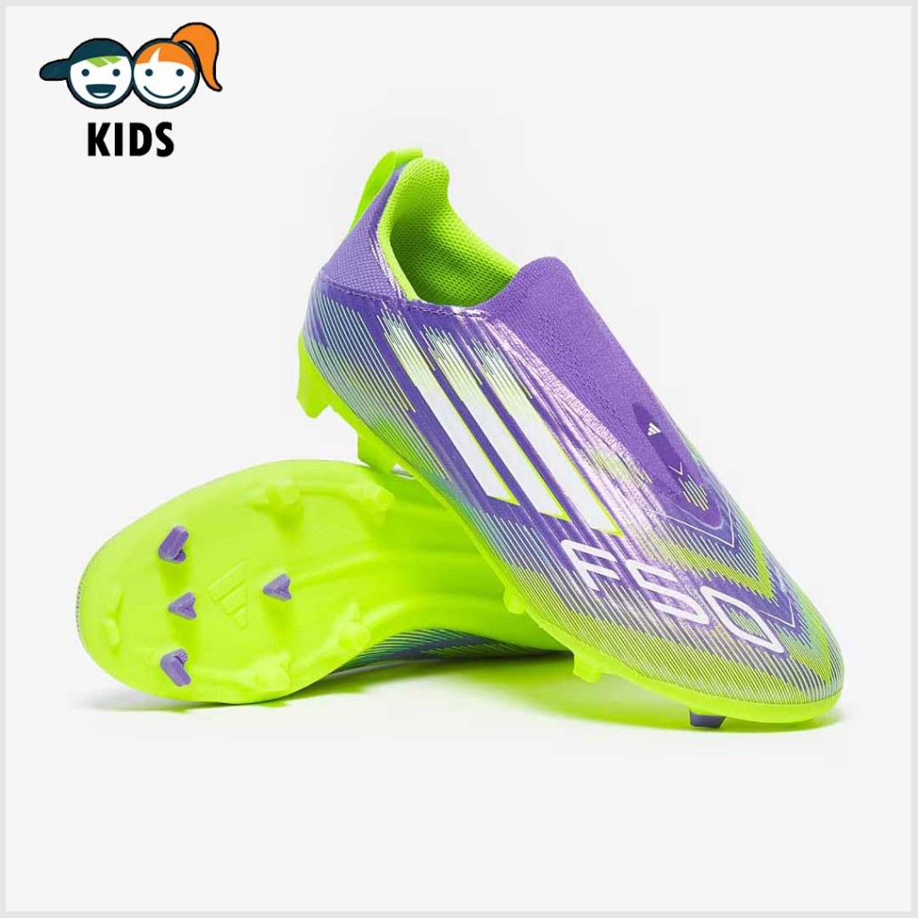 รองเท้าฟุตบอลเด็ก Adidas Kids F50 League Laceless FG (สตั๊ดเด็กแบบไร้เชือก)