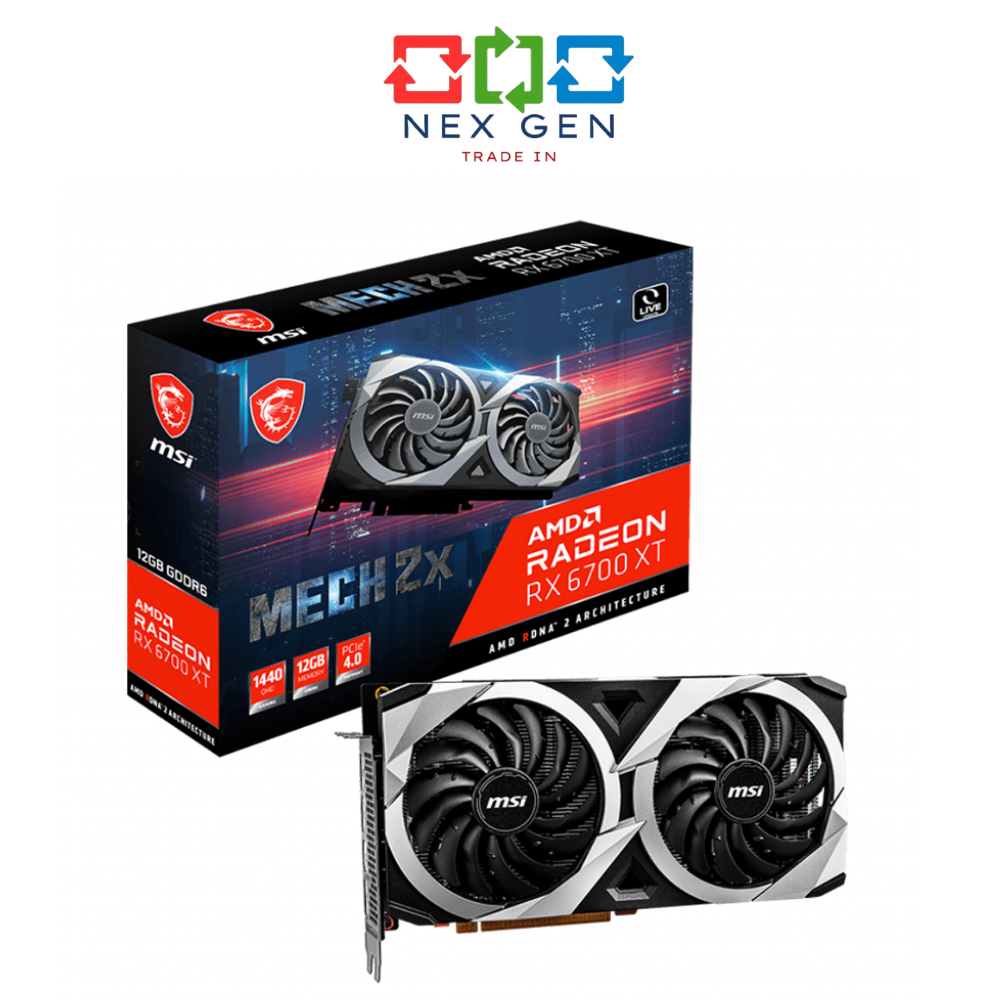 VGA (การ์ดจอมือสอง) MSI RADEON RX 6700 XT MECH 2X 12G - 12GB GDDR6