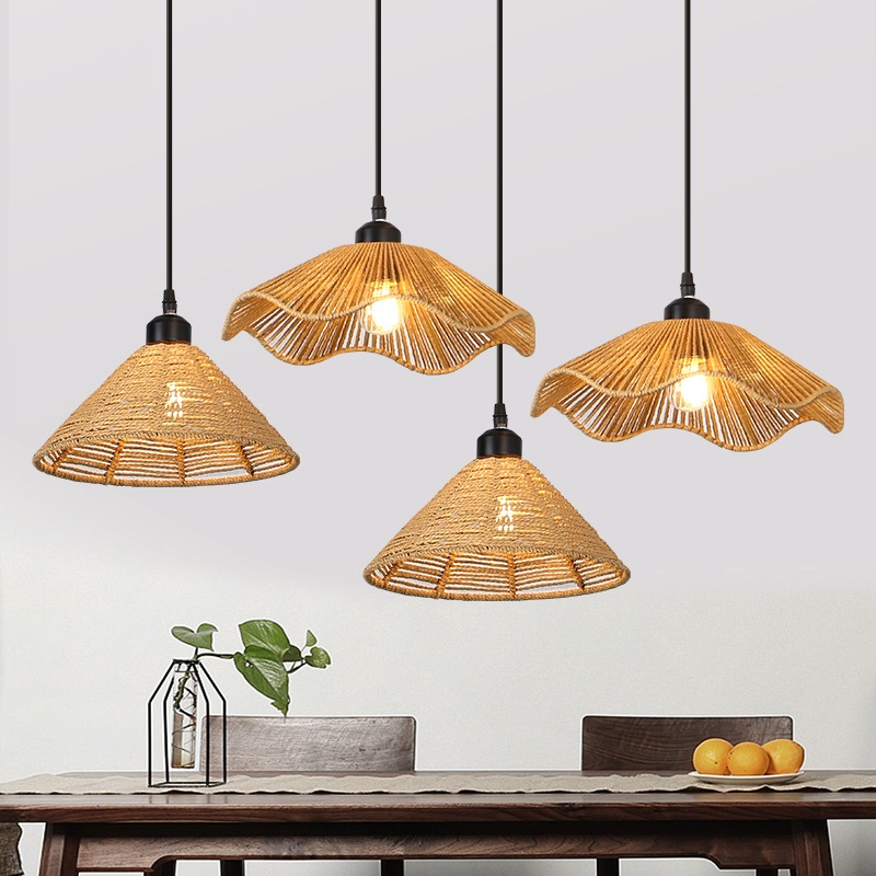 โคมไฟแขวนแบบดั้งเดิม โคมไฟ LED แบบลวดลายพับ ห้องครัว ร้านอาหาร บาร์ ห้องนั่งเล่น โคมไฟตั้งโต๊ะสร้างสรรค์ ที่เข้าบ้าน