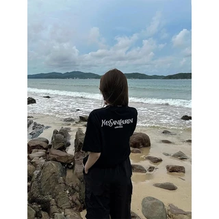 【ส่งจากไทย】เสื้อยืดฤดูร้อนสไตล์อินสไตล์เกาหลี เสื้อยืดแฟชั่น สวมใส่สบาย พิมพ์ลายดิจิตอล ผู้หญิง Clothing Tshirt