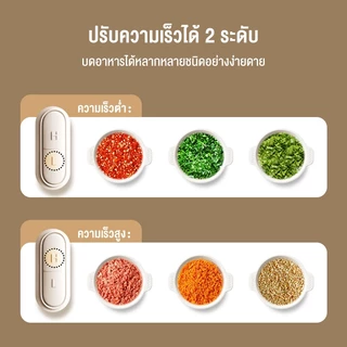Soseki เครื่องบดเนื้อ เครื่องบดอาหารอเนกประสงค์ ใช้งานได้หลายแบบ บดเนื้อ/สับกระเทียม/ปั่น/อาหารเด็ก