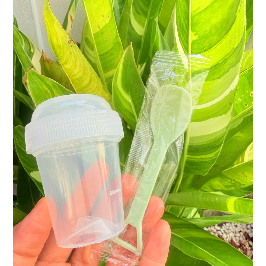 แก้วชงชามัทฉะ  แถม ช้อน พลาสติก หนา ทนทาน  แก้วเขย่าเชค Matcha  mini maker ของแท้ 100% ขนาด 75ml