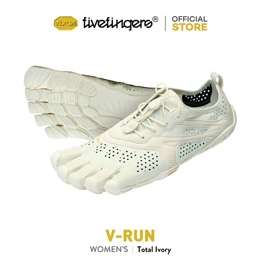 Vibram FiveFingers รุ่น V-Run รองเท้าวิ่ง รองเท้าเทรนนิ่ง รุ่นผู้หญิง สี Total Ivory
