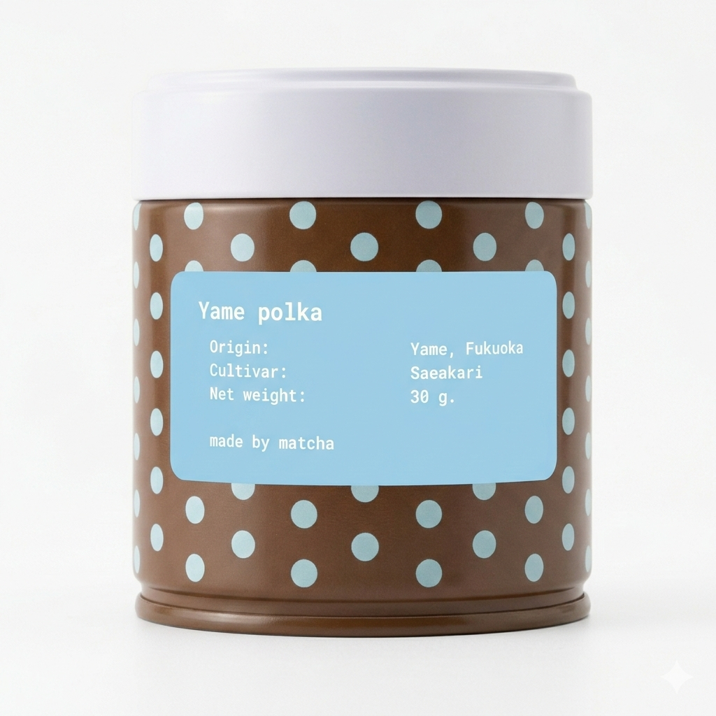 Yame polka โทนถั่ว after taste สายพันธุ์ Saeakari, Yame | Matcha made ขนาด 30 กรัม