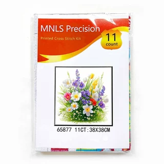 (พร้อมส่ง) ชุดปักครอสติชเส้นด้าย 11CT Cross stitch (ปัก3เส้น) ครอสติชผ้าพิมพ์ลาย งานฝีมือ DIY งานเย็บปักถักร้อย Monalisa