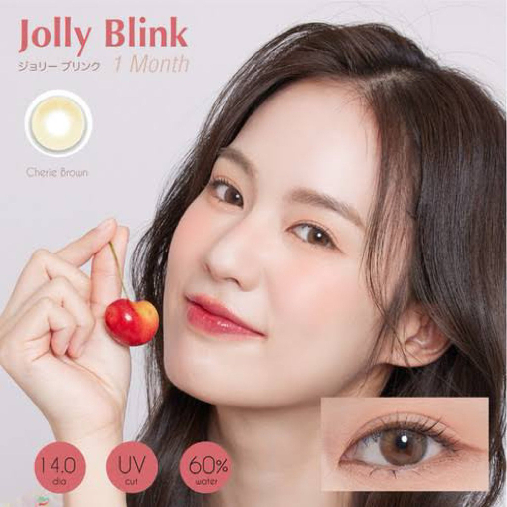 ส่งต่อ คอนแท็คเลนส์ Jolly blink Cherie Brown รายเดือน (New) ค่าสายตา 0.00