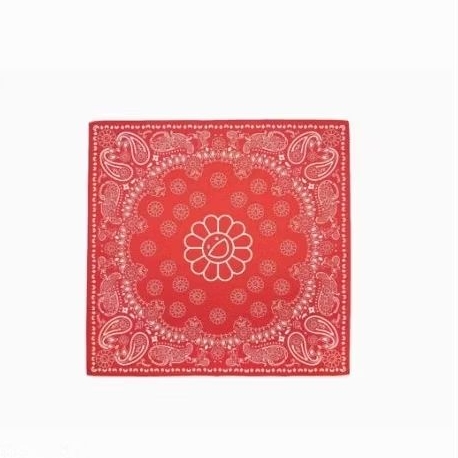 Murakami Flower Paisley Bandana Red (ลิขสิทธิ์แท้100%)