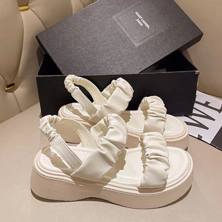YaaKu พร้อมส่ง!ส่งไวจากไทย รองเท้าแตะผู้หญิ รองเท้ารุ่นสองสาย พื้นหนากันลื่น ไซส์ครบ เดินคล่องตัวสุดๆ