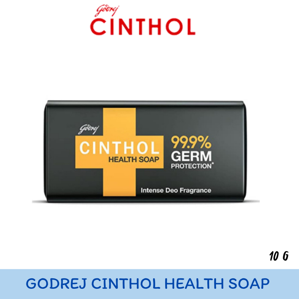 (แพ็ค 4 ก้อน) สบู่ซินทอล Godrej CINTHOL Bar Soap สูตรดั้งเดิมขนาด 100 กรัม Lime, Health, Deo Sport Soap (4 Pack)