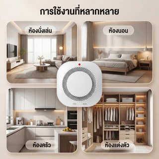 🔥ส่งไวจากไทย🔥CallToU Fire Alarm ถ่ายชาร์จ 3v Smoke Detector เครื่องตรวจจับควัน สัญญาณเตือนไฟไหม้ SM19