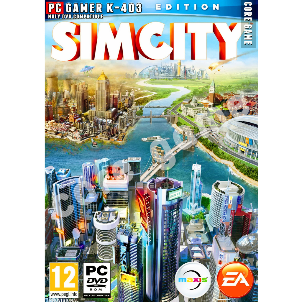 SimCity 2013 แผ่นเกมส์ แฟลชไดร์ฟ เกมส์คอมพิวเตอร์  PC โน๊ตบุ๊ค