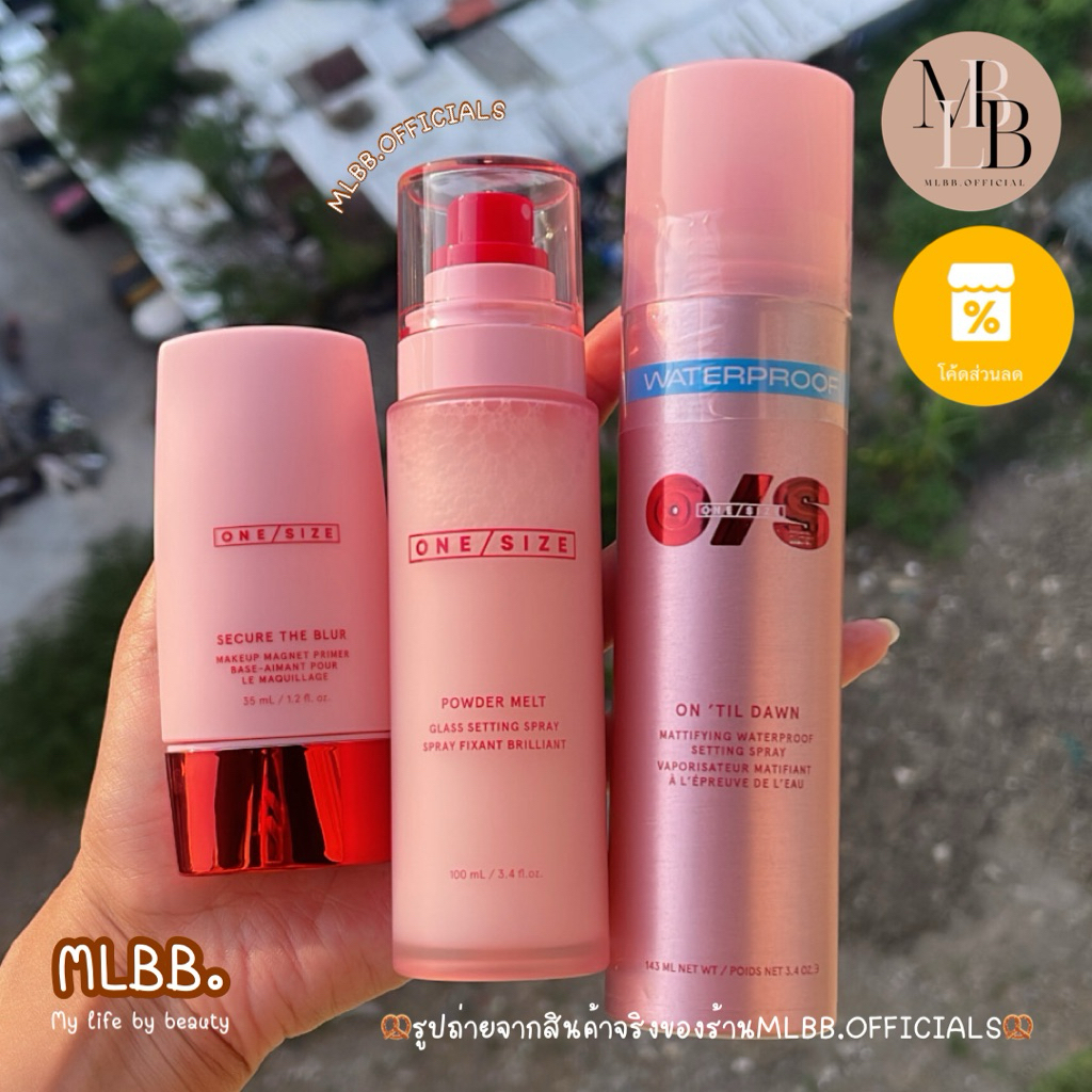 MLBB.P🥨ONE/SIZE Powder Melt Glass Setting Spray สเปรย์เมตอัพ/ไพรเมอร์ (ฉลากไทยช้อปแท้)