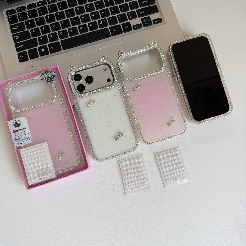 case เคสกล้องเพชร แถมมุกติดเคส DIY for iPhone 11 12 13 14 15 16 17 pro max 17promax 16promax 14promax 15promax 13promax