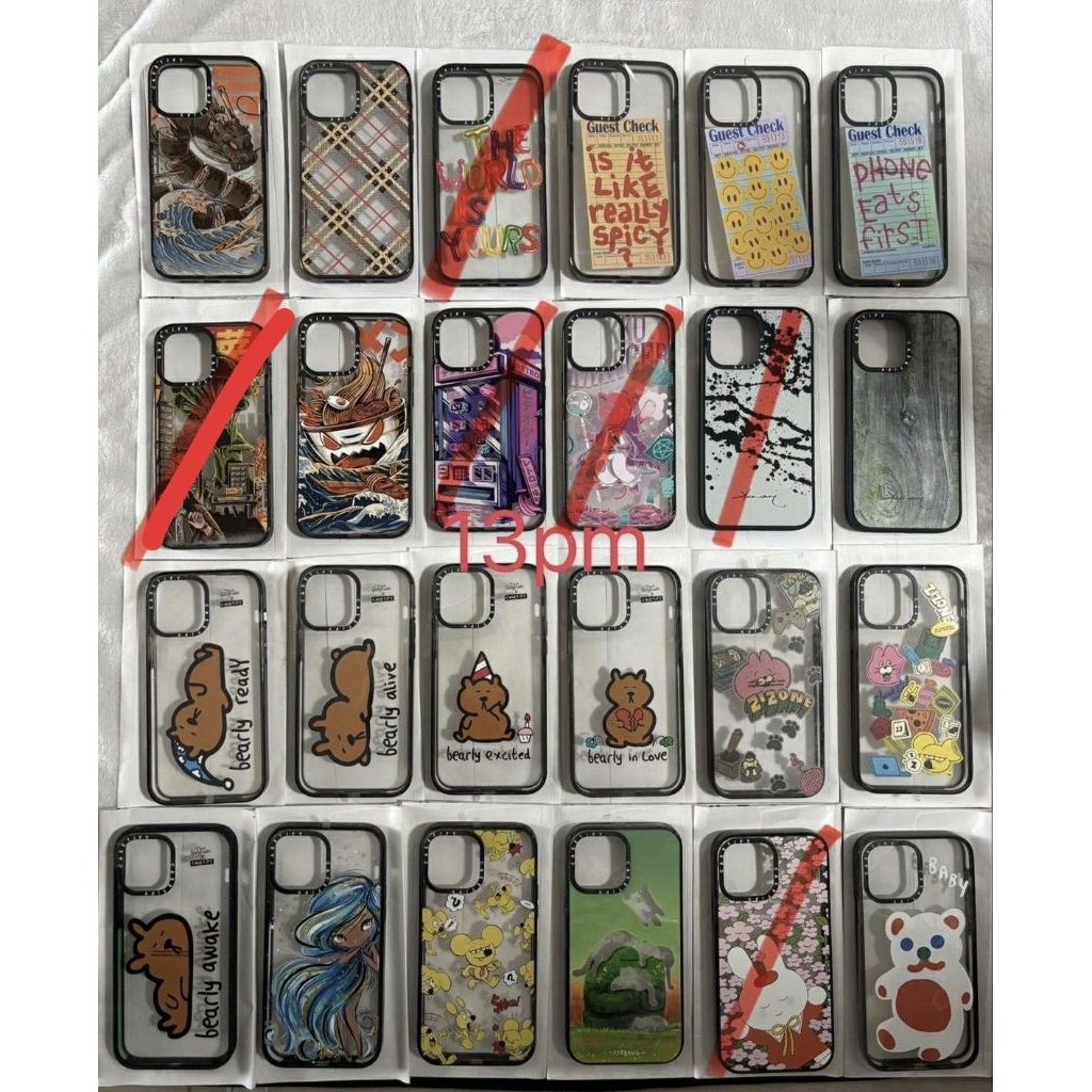 Casetify 13pm ลายทั่วไป ลดราคาเคลียร์สต๊อค ของแท้!!! ทักสอบถามเช็คสต๊อคชิ้นที่ต้องการก่อนสั่งนะ