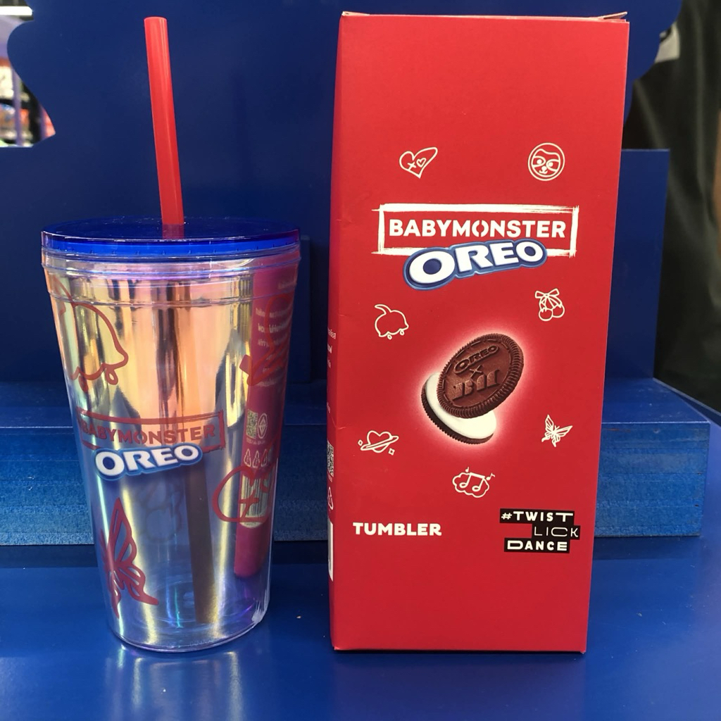 Oreo Babymonster แก้วลิขสิทธ์ OREO ‼️มีจำนวนจำกัด 🥳พร้อมส่ง