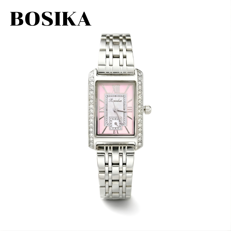 นาฬิกาข้อมือ BOSIKA สำหรับผู้หญิง สไตล์เรียบหรู รูปที่ 4