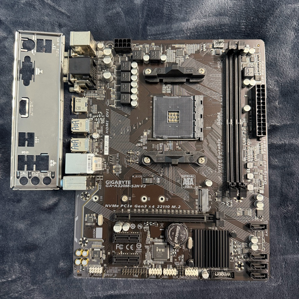 GIGABYTE A320M-S2H V2 MAINBOARD เมนบอร์ด MB มือสอง