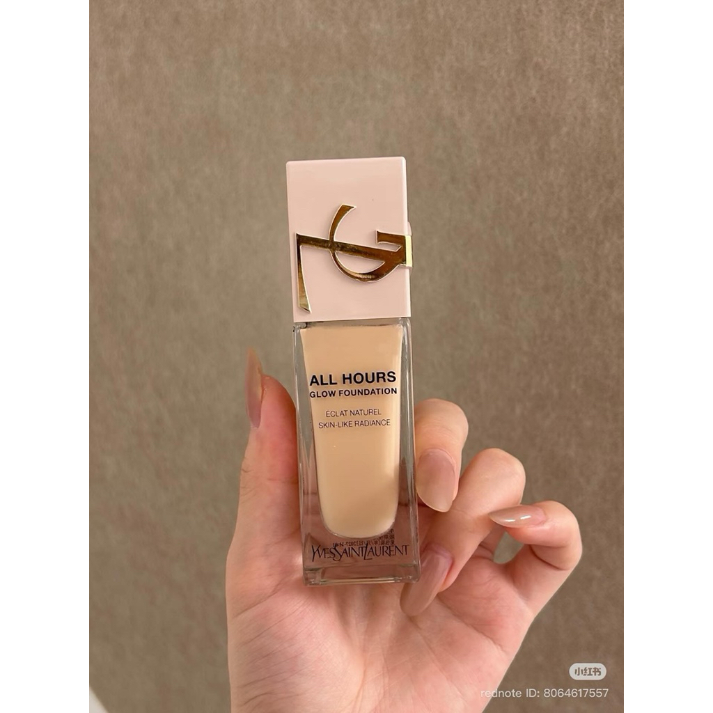 YSL 🇯🇵: รองพื้น All Hours Glow Foundation - Skin-Like Radiance