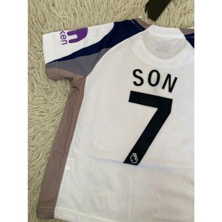 ชุดบอลเด็ก ชุดแข่งเหย้าทีมสโมสรท็อตแนม สีขาวดำ ฮฮตสเปอร์ เสื…