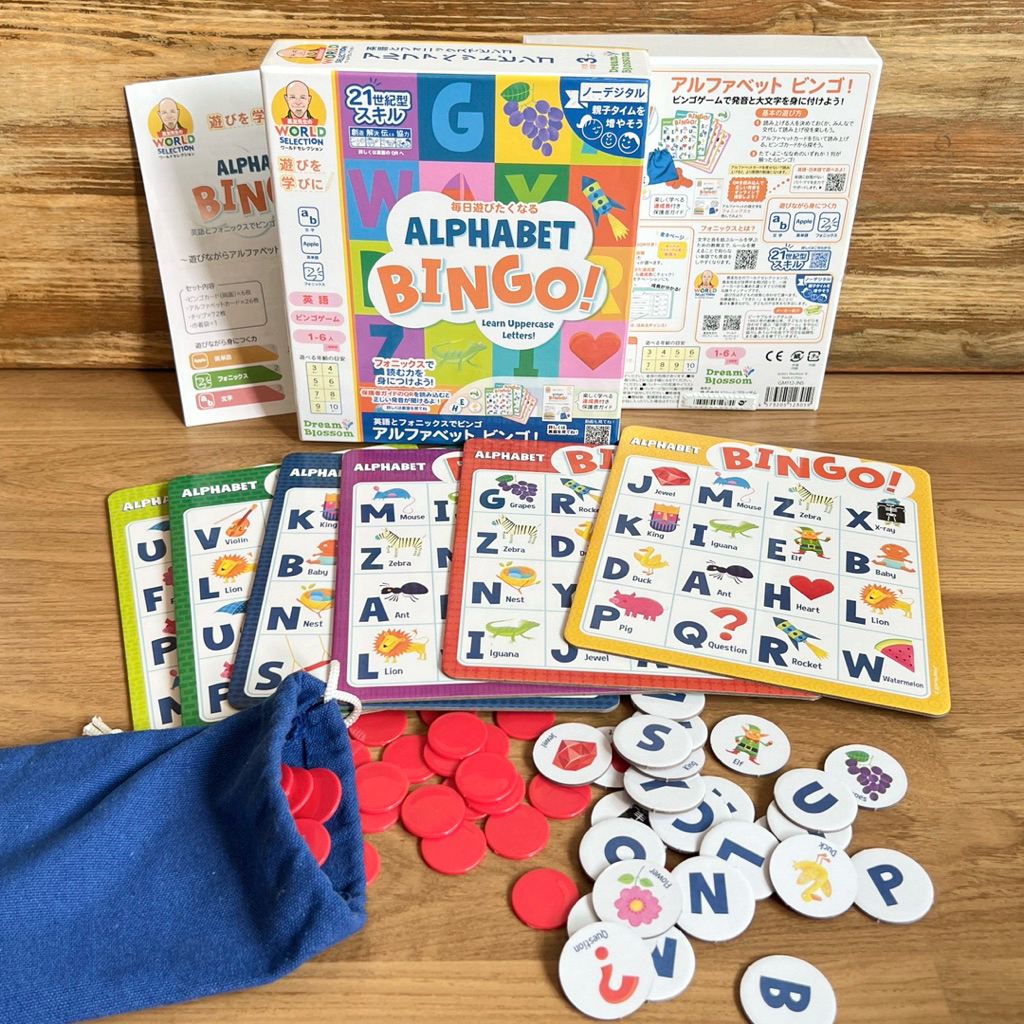 ALPHABET BINGO  บิงโกสอนภาษาอังกฤษ อุปกรณ์ครบ มือสองสภาพใหม่