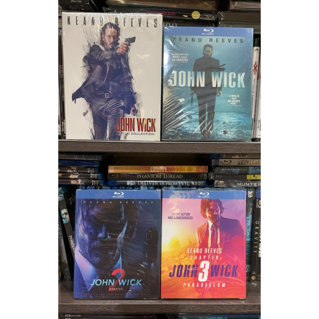 Blu-ray แท้ John Wick ครบ 3 ภาค มีเสียงไทย ซัพไทย