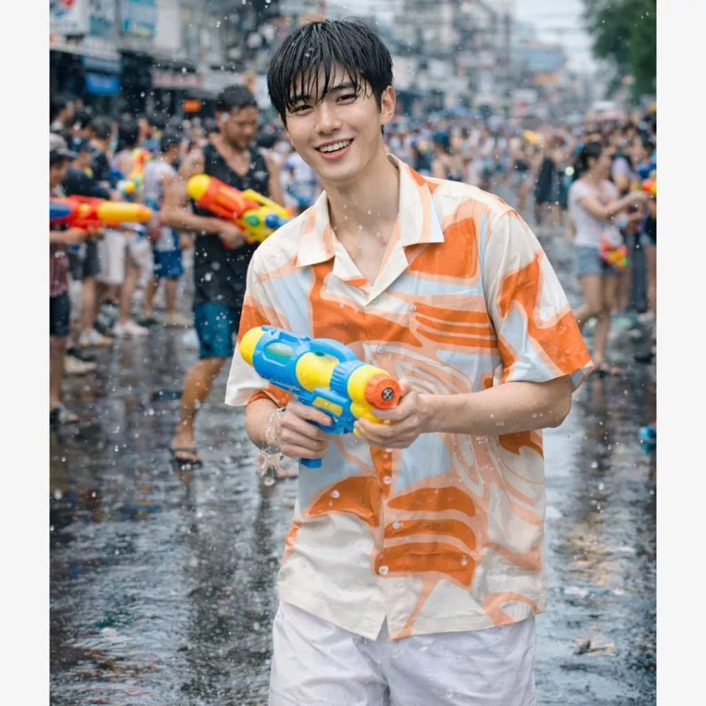 WOLF Hawaii Shirt เสื้อเชิ้ตแขนสั้น ลายดอกวินเทจ H251