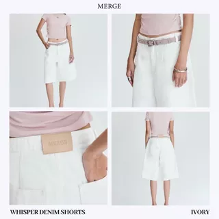 Merge Official - Whisper Denim Shorts (พร้อมส่ง)