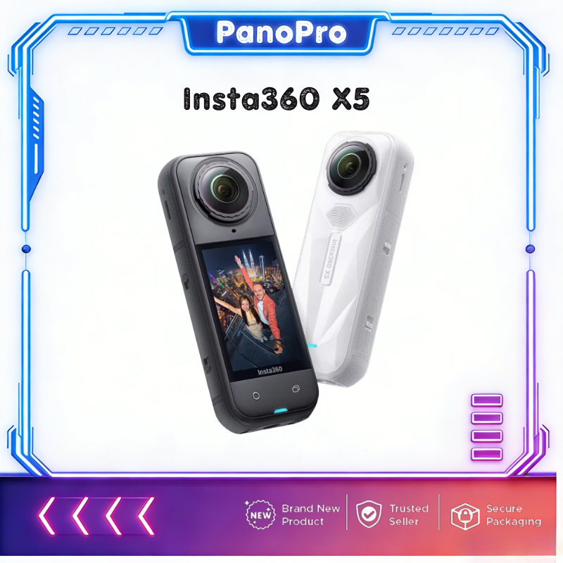 Insta360 X5 8K 360 Waterproof Action Camera - 8K Resolution - Superior Low Light Quality