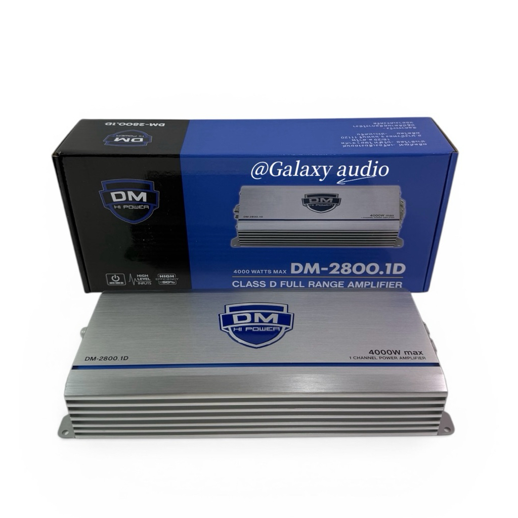 DM-2800.1D 💥New💥 เพาเวอร์แอมป์ ขับซับ กำลังขับ 4000วัตต์ CLASS-D 1CH แอมป์คลาสดี ขับซับเบส 10-12 นิ้ว