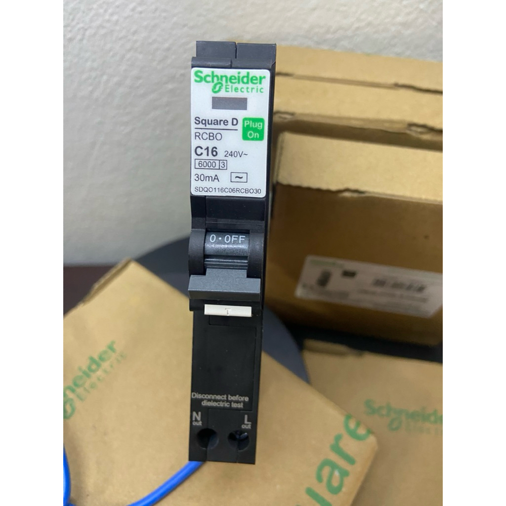 เซอร์กิตเบรกเกอร์ ลูกย่อย กันดูด RCBO schneider