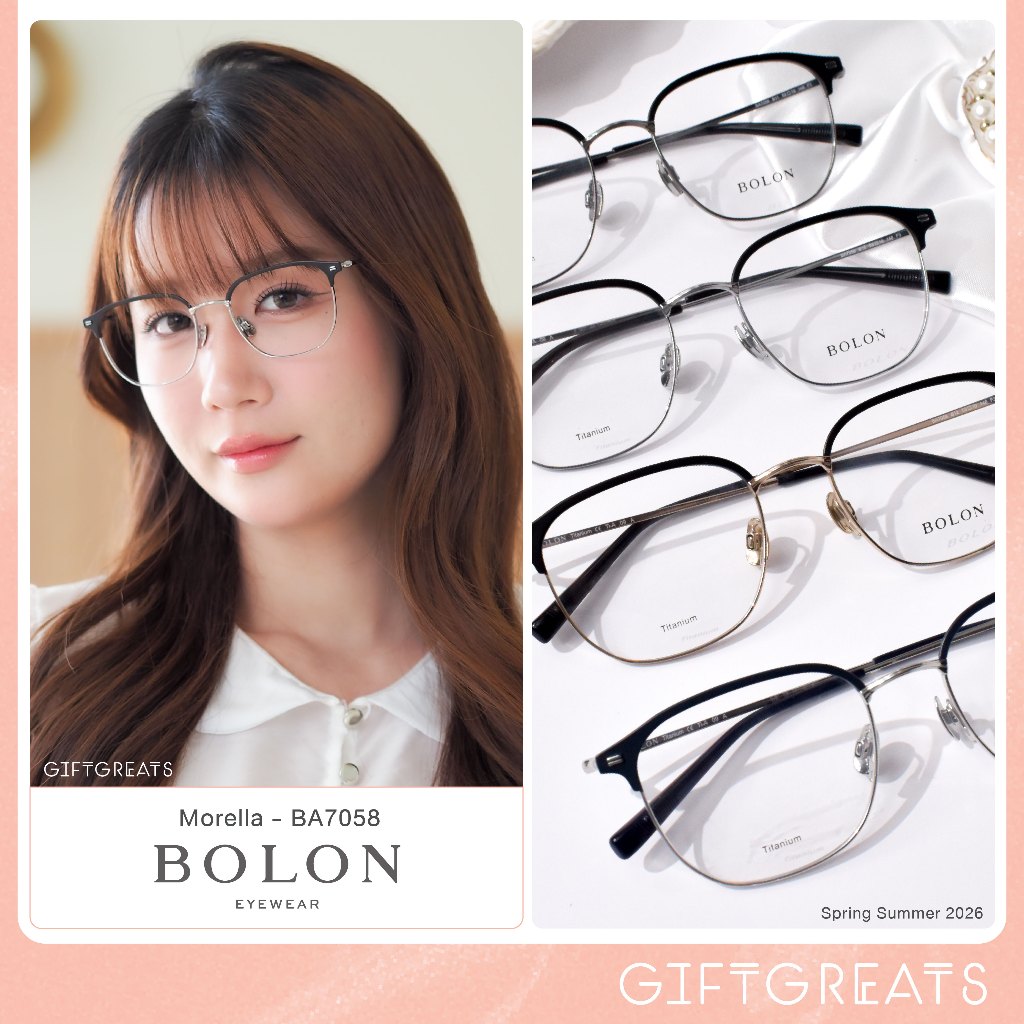 BOLON Morella BA7058 - SS26กรอบแว่นตา โบลอน (เฉพาะกรอบพร้อมส่ง) รับประกัน1ปี Bolon Eyewear มีแบบเฉพาะกรอบและพร้อมเลนส์