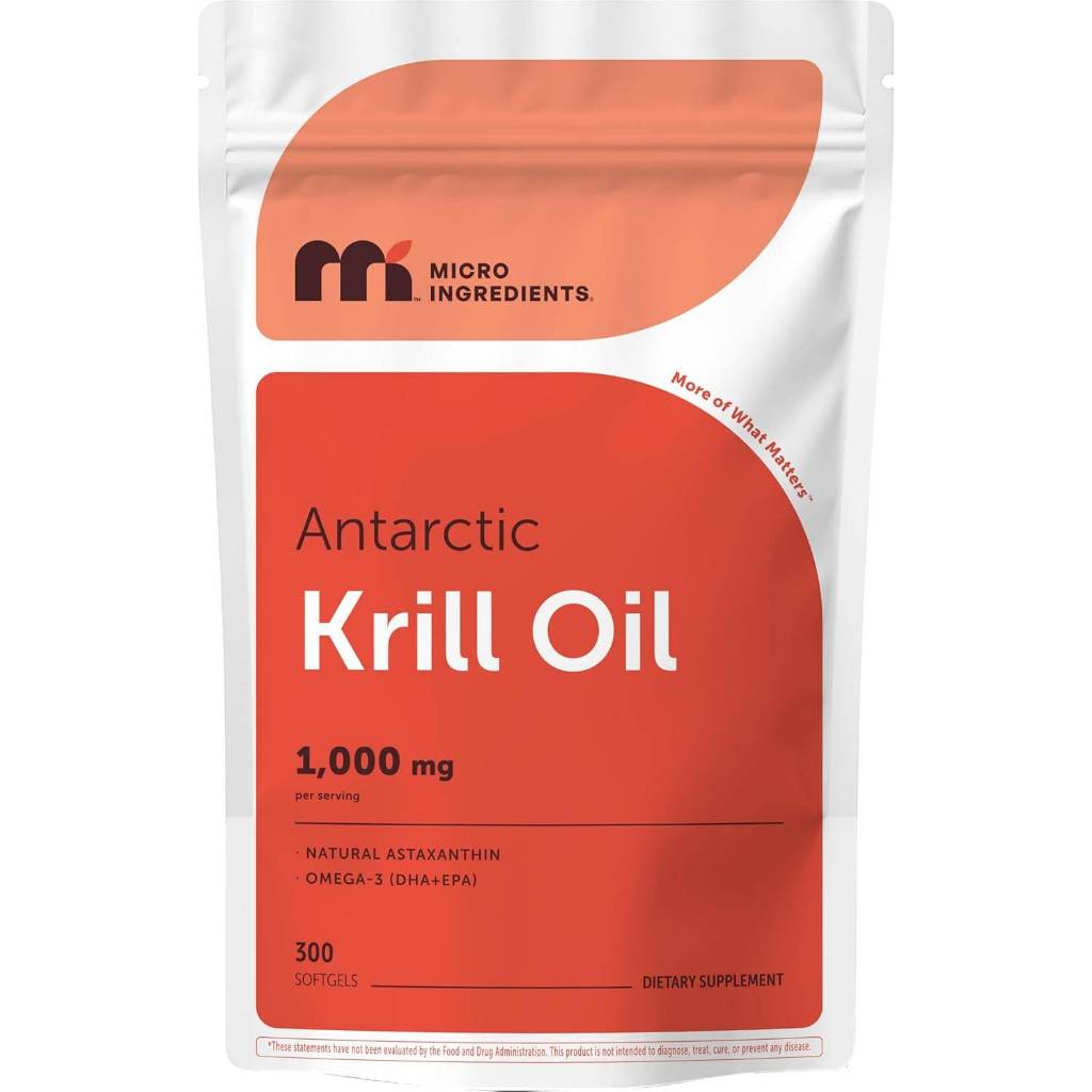 น้ำมันคริลล์, Micro Ingredients, Antarctic Krill Oil, 300 Softgels