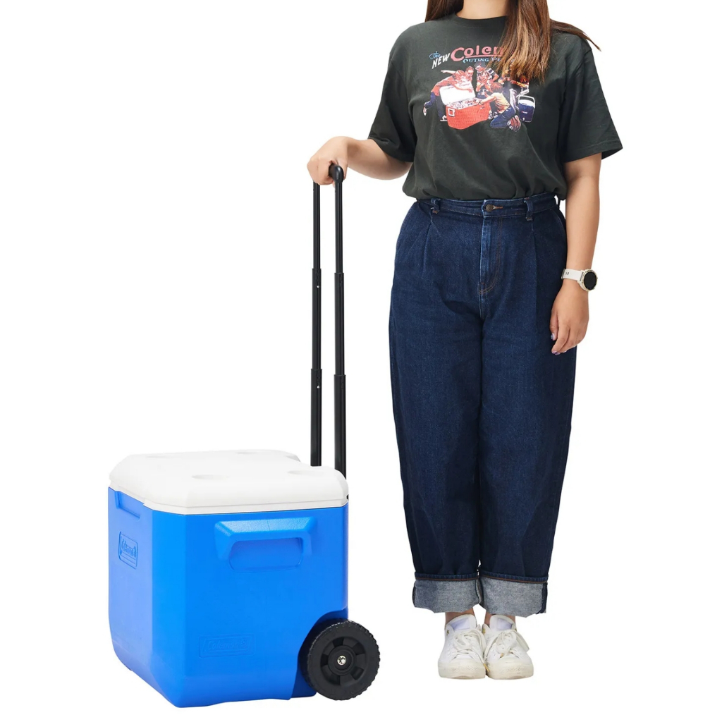Coleman JP 60 QT Wheel Cooler กระติก โคลแมน แบบมีล้อลาก ขนาด 60 QT by Jeep Camping