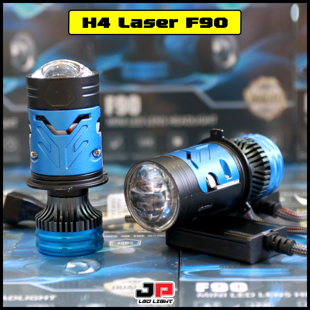 หลอดไฟหน้า H4 Laser Bi-led Projector F90 Pro 120W 6000K