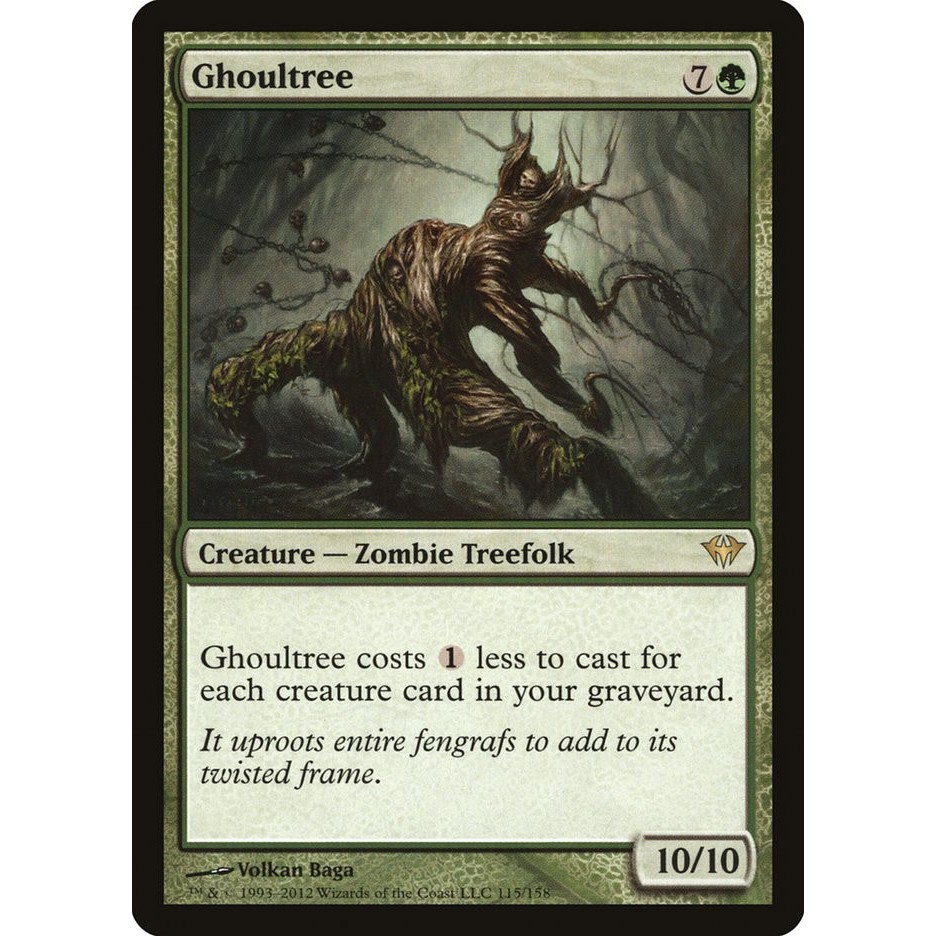 MTG - Magic The Gathering - Dark Ascension - Ghoultree - Near Mint