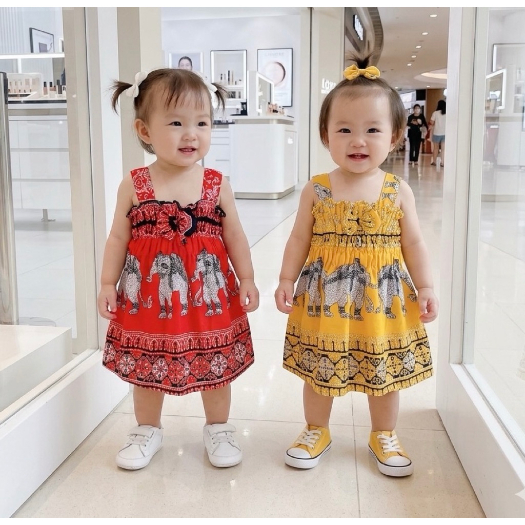 ชุดลายช้าง ฮาวาย (HY02) ไซน์ S แนะนำน้ำหนัก5-10กิโล อายุ3-18 เดือน สีสันสดใสผ้านิ่มใส่สบายมากๆค่ะ “พร้อมส่งจากไทย🇹🇭”