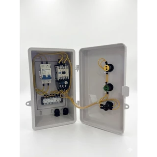 ตู้ควบคุมปั๊มน้ำ 220V + ลูกลอย มีโหมดAuto/Manual รองรับลูกลอยไฟฟ้า