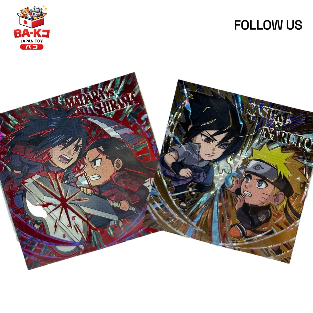 สติ๊กเกอร์ Naruto นารูโตะ Sticker Wafer ระดับ SEC CR HR UR ลิขสิทธิ์แท้ญี่ปุ่น