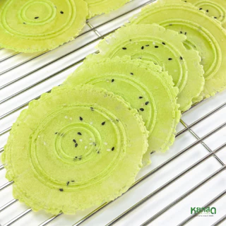 ซื้อ 3 แถม 1 หยกสด ทองไม่ม้วน Pandan coconut Wafers 1 กล่องบรรจุ 10 แผ่น