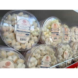 กลีบลำดวนขาว กล่องกลม ขนมหวาน ลุงอเนกขนมหวานเมืองเพ็ชร์ เมืองเพชรบุรี