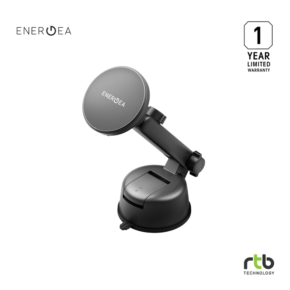 Energea MagDrive Kit แท่นชาร์จไร้สายพร้อมที่ชาร์จในรถ Wireless Charger with USB-C PD30W Car Charger