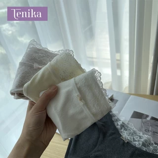 TENIKA กางเกงในผู้หญิง กางเกงชั้นในสตรีเอวต่ำ ฝ้าย Low-rise Lace Panties