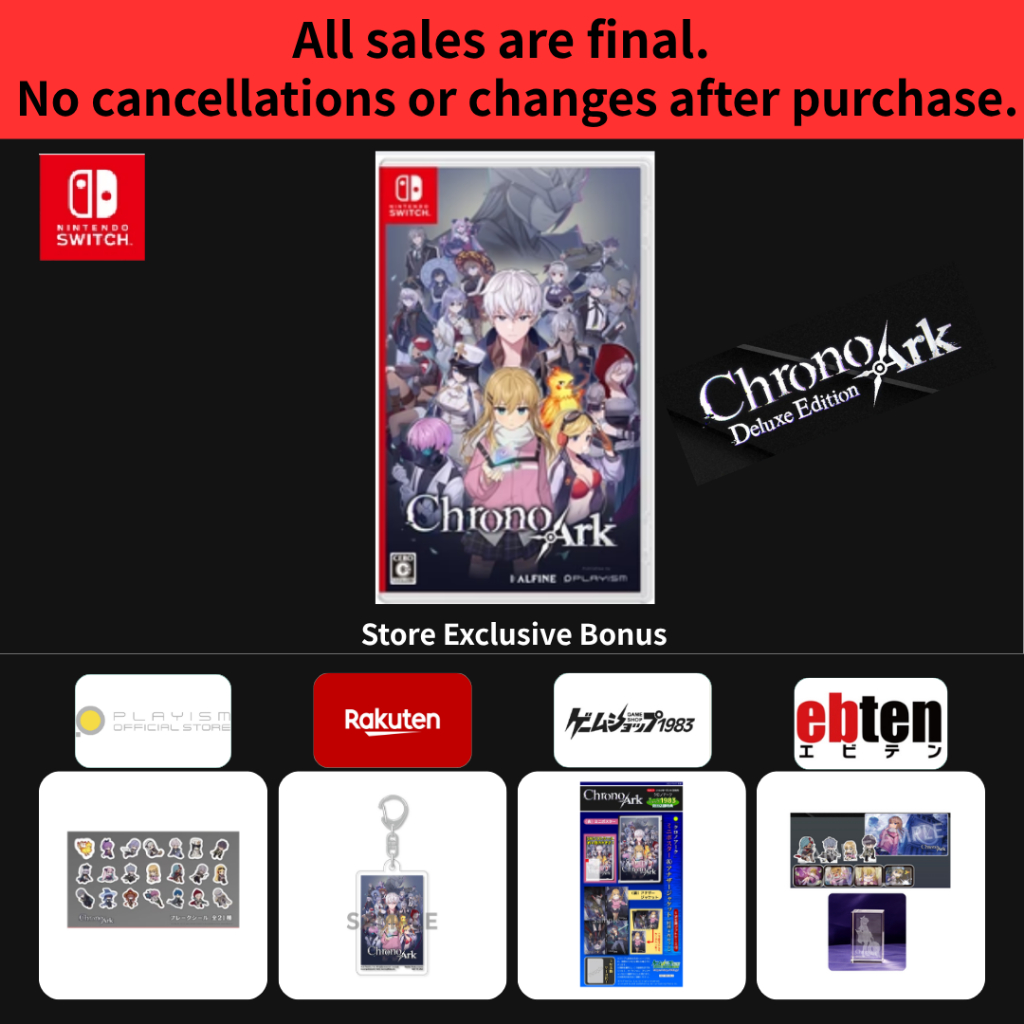Brand-New Chrono Ark Deluxe Edition Nintendo Switch Japan Game w/ Store Bonus Flake Stickers Acrylic