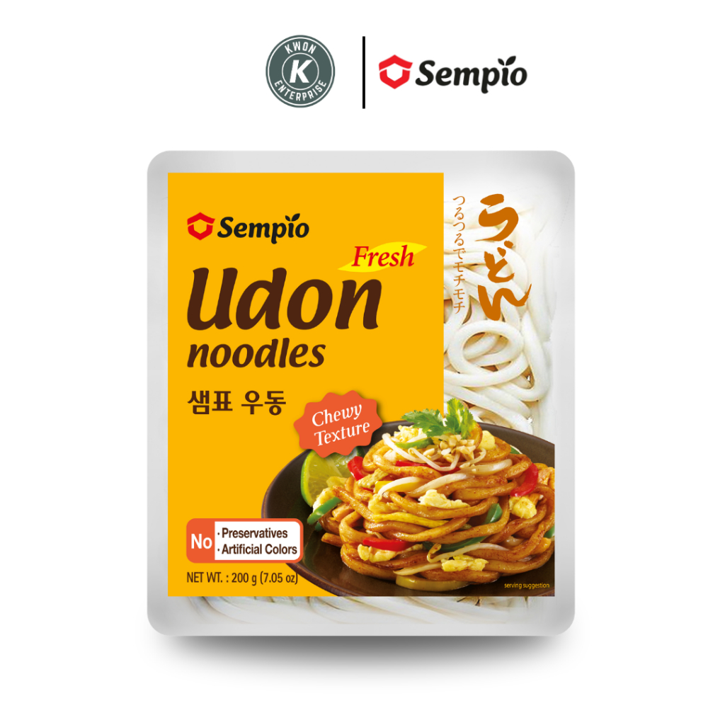เส้นอุด้งสด ตราเซมเพียว (Fresh Udon Noodles SEMPIO BRAND) 200g
