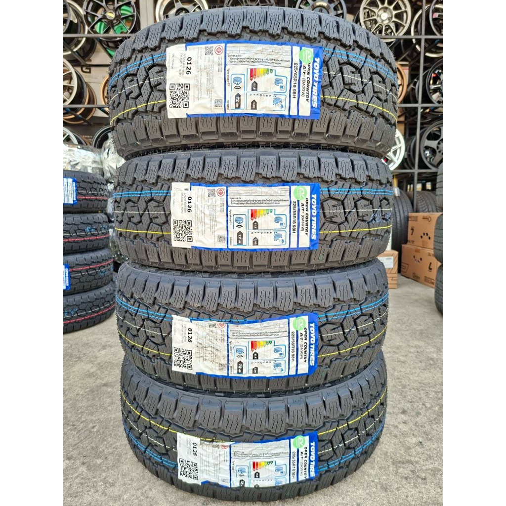 🚗🚓Toyo 225/55/18 AT3 ญี่ปุ่น ตัวหนังสือขาว ยางใหม่ปี26