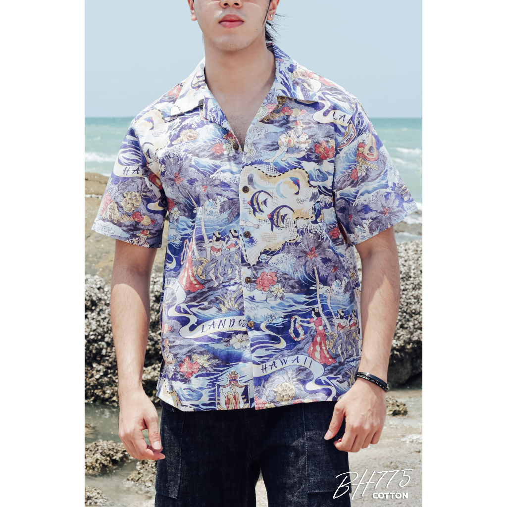 Simple&Raw - เสื้อเชิ้ต BH775 BlueHawaii Shirts