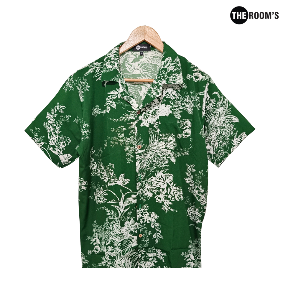 THE ROOM'S - เสื้อฮาวาย เสื้อคู่ ส่งด่วน ผลิตในไทย สไตล์เกาหลี ผ้านิ่ม ไม่ต้องรีด ลายดอก เสื้อสงกรานต์ เสื้อทะเล ลายแฟโร — صورة 4