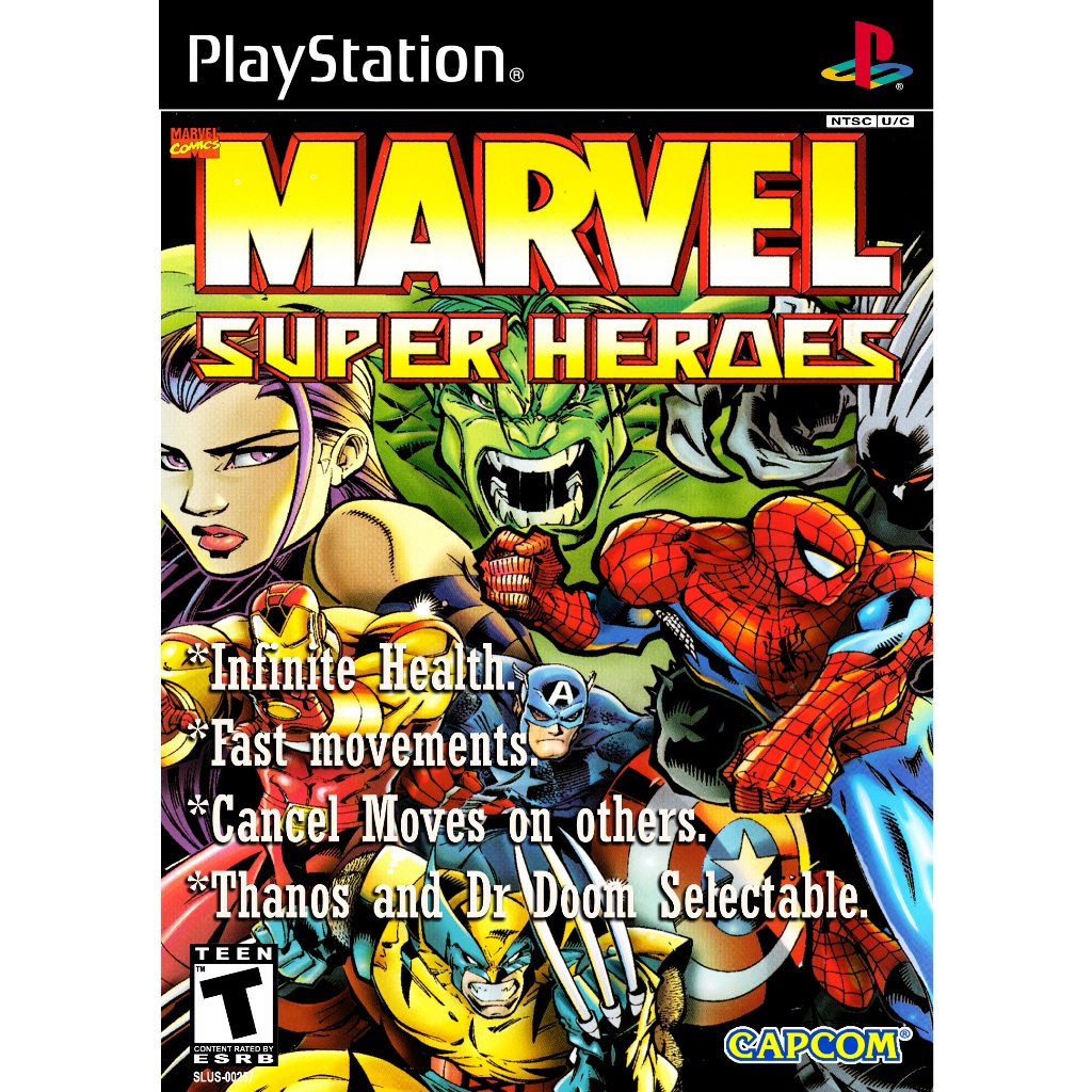 PlayStation1 - Marvel Super Heroe !! / เวอร์ชั่นพิเศษ เพิ่มตัวละคร - Thanos and Dr. Doom