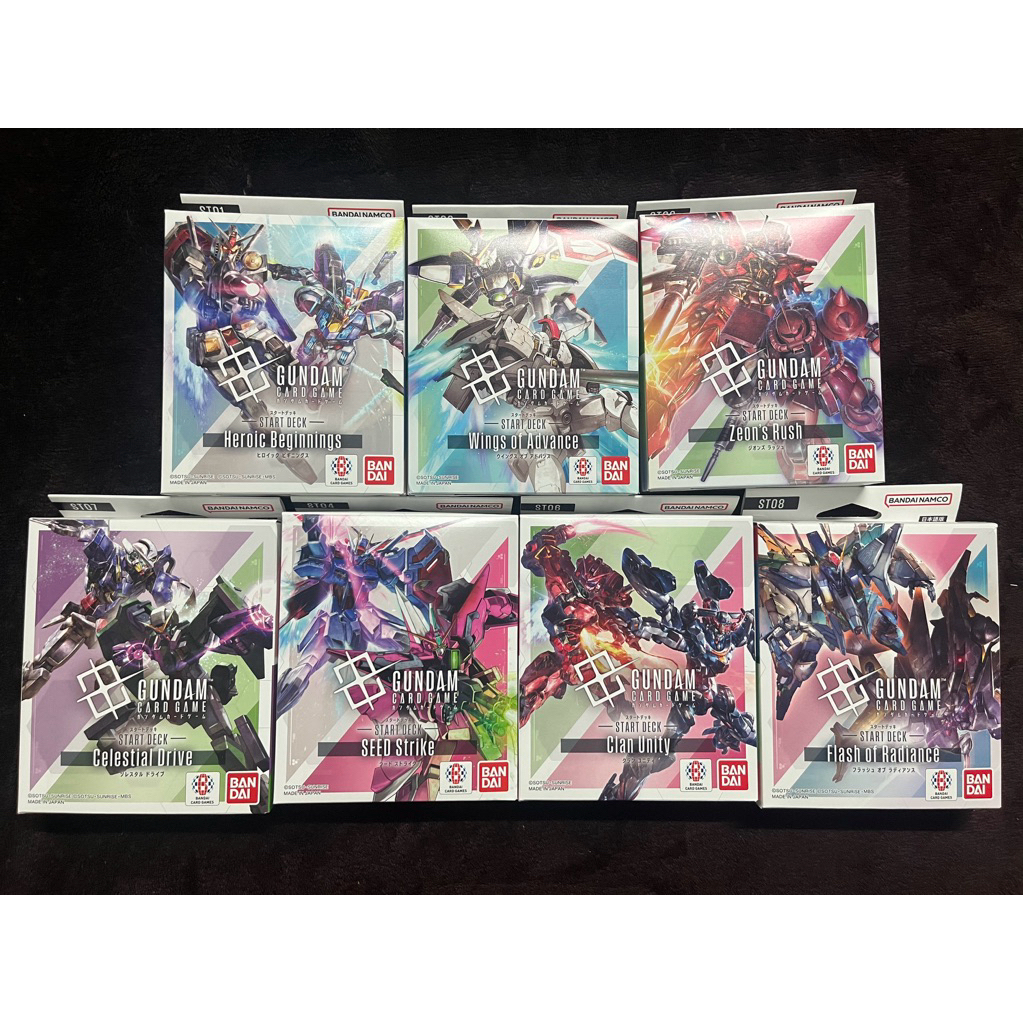 [พร้อมส่ง] ST ไม่มีหลังซอง Gundam Card Game ST01 ST02 ST03 ST04 ST06 ST07 ST08 1 กล่อง การ์ดกันดั้มแ
